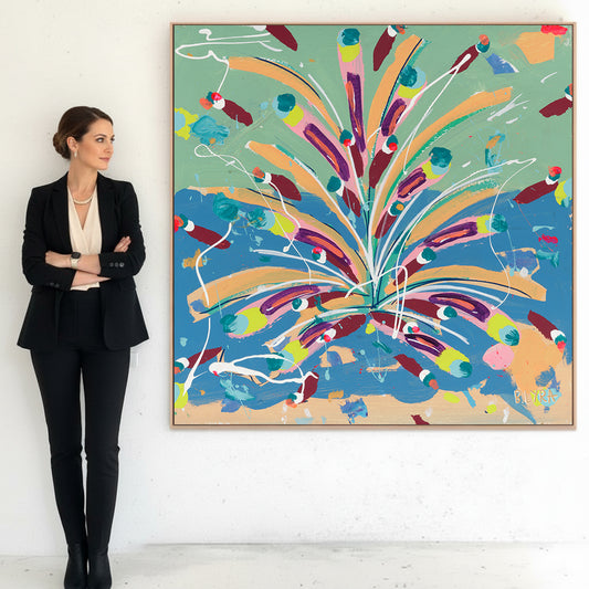 Canvas Print: "Forest Bonfire"