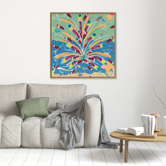 Canvas Print: "Forest Bonfire"